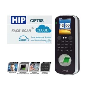 HIP Ci F76S เครื่องสแกนหน้า ลายนิ้วมือ ทาบบัตร รหัสผ่าน บันทึกเวลา จอสี
